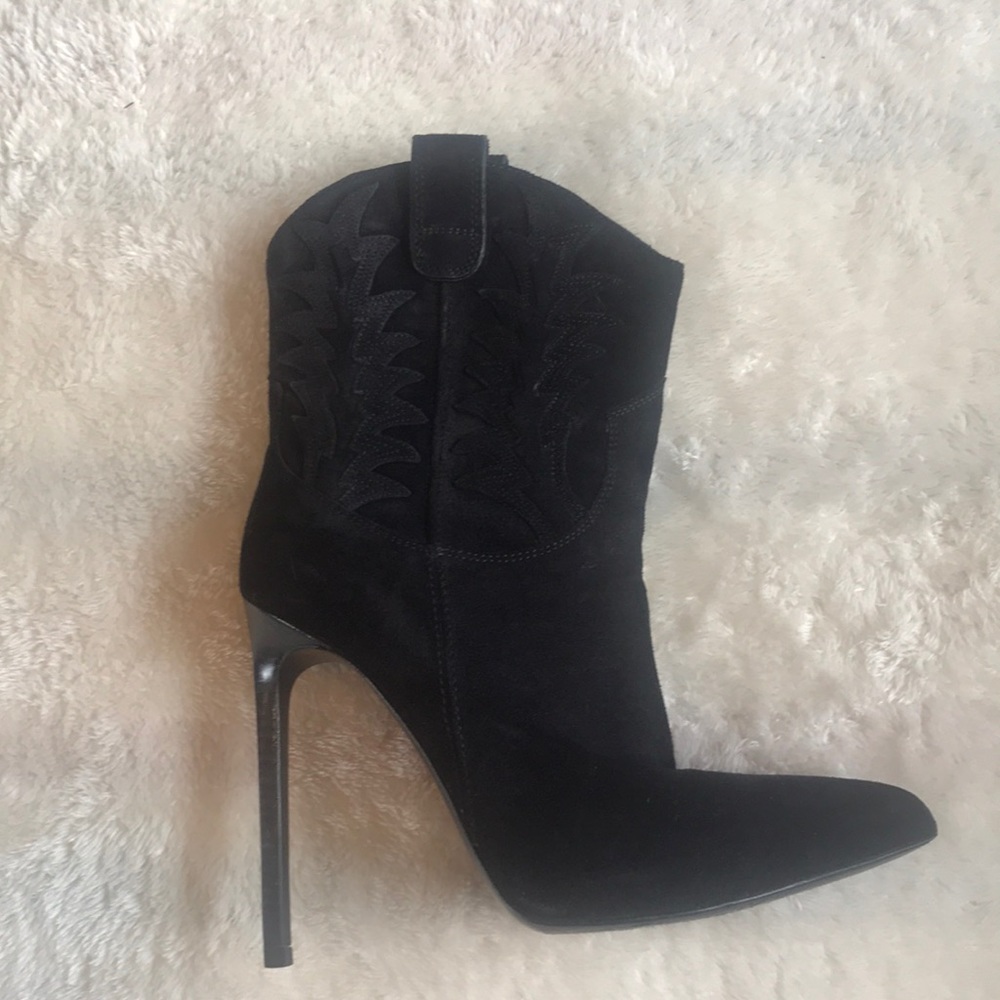 Saint Laurent Black Suede Boots